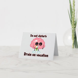 Brain on Vacation Invitation