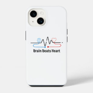 Brain Over Heart Phone Case