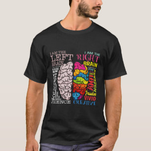 Brain Parts Left And Right Brain Neuroscience Tee