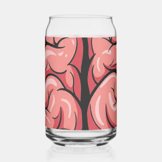 Brain Pattern Can Glass