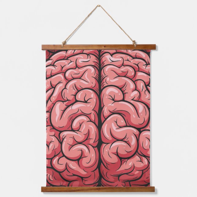 Brain Pattern Hanging Tapestry (Front)