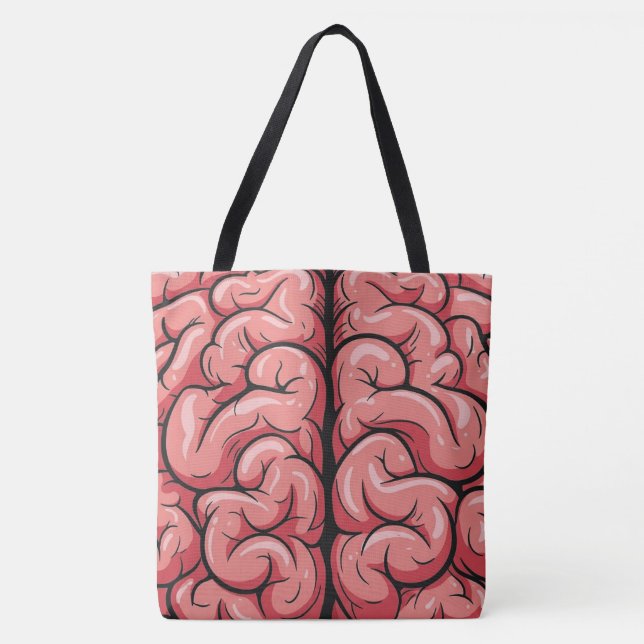 Brain Pattern Tote Bag (Front)