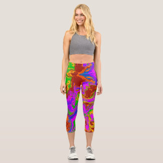 Brain Porridge in Abstract Capri Leggings