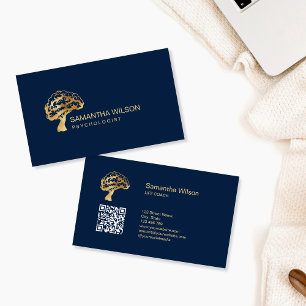 Brain Psychologist Therapist Psychiatrist QR Code Business Card