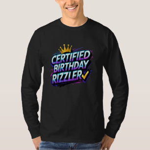 Brain rot birthday decorations Certified BDay Boy T-Shirt