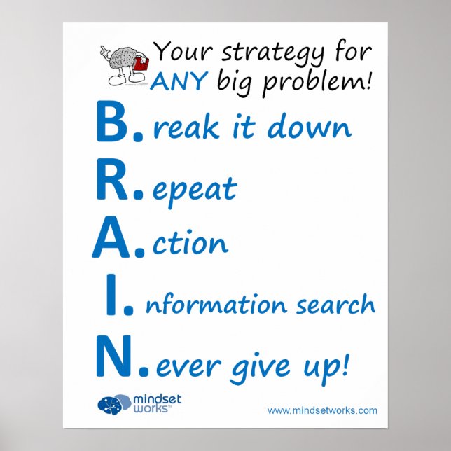 BRAIN Strategy Poster, by Mindset Works Poster (Front)