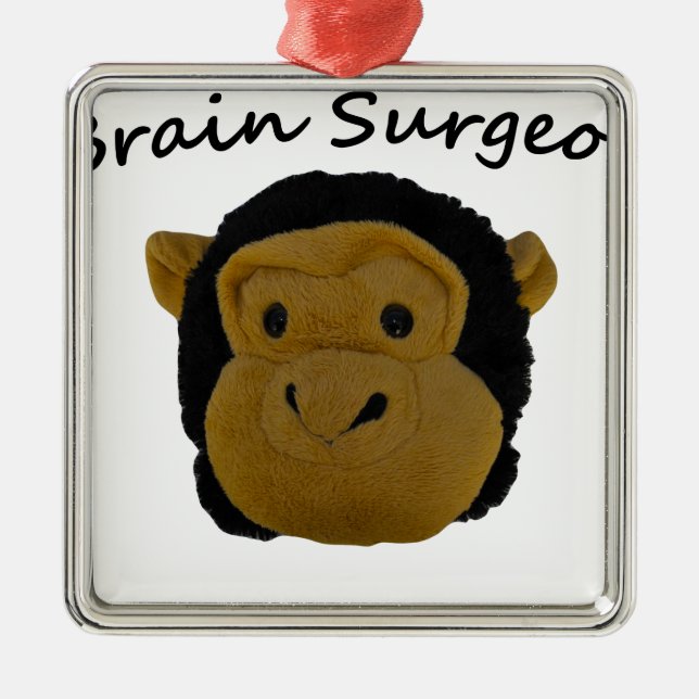 Brain Surgeon Metal Ornament (Front)