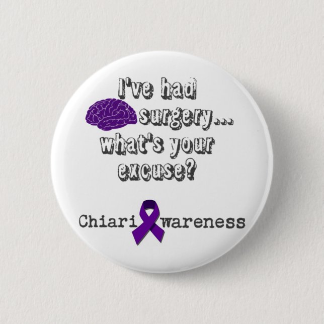 Brain Surgery 2 Inch Round Button (Front)