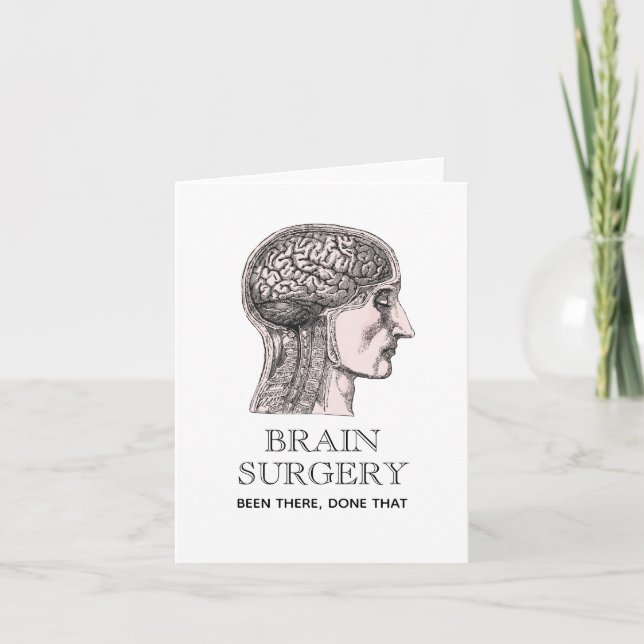 Brain Surgery Patient Get Well Card (Front)