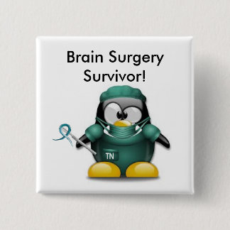 Brain Surgery Survivor Button