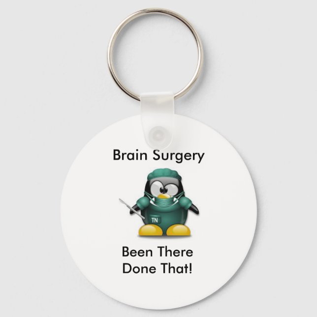 Brain Surgery Survivor KeyChain (Front)