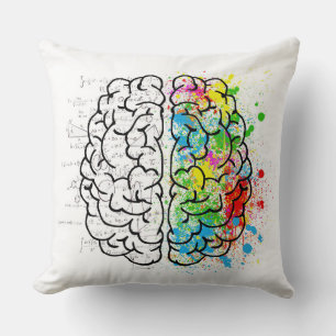 Brain  throw pillow