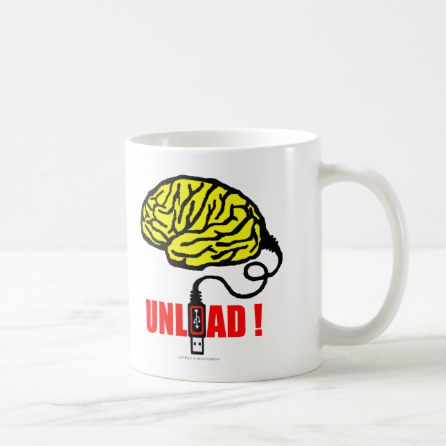 Brain to unload coffee mug (Right)
