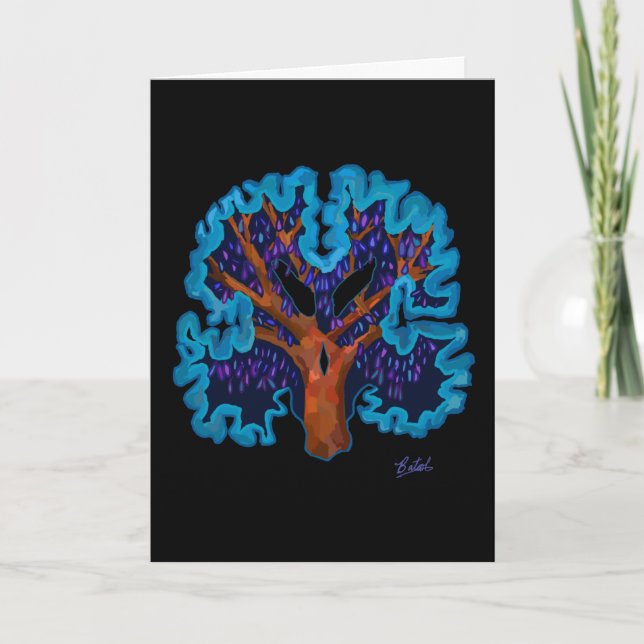 Brain tree design card (Front)