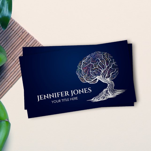 Brain Tree of life - Colourful Foliage Business Card (Creator Uploaded)