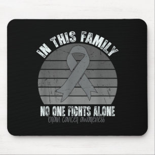 Brain Tumor Awareness Retro Vintage Brain Cancer A Mouse Pad