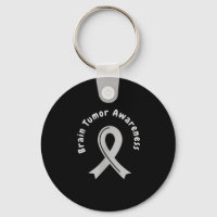 Brain tumor awareness ribbon in may wear gray