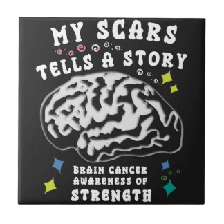 Brain tumor awareness, warrior, brain tumor tile