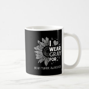 Brain tumor awareness wear gray in may strong coffee mug