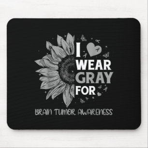 Brain tumor awareness wear gray in may strong mouse pad