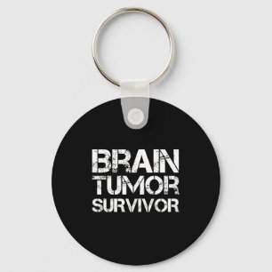 Brain Tumor Survivor For Brain Cancer Awareness Da Keychain