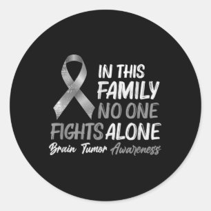Brain Tumour Awareness - Brain Cancer Support  Classic Round Sticker