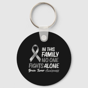 Brain Tumour Awareness - Brain Cancer Support Keychain