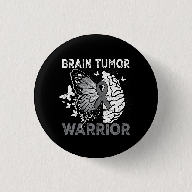Brain Tumour Awareness Brain Surgery Been There Do 1 Inch Round Button (Front)