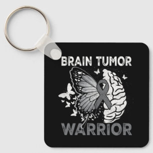 Brain Tumour Awareness Brain Surgery Been There Do Keychain