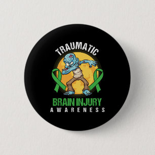 Brain Tumour Awareness Brain Surgery Gift Traumati 2 Inch Round Button