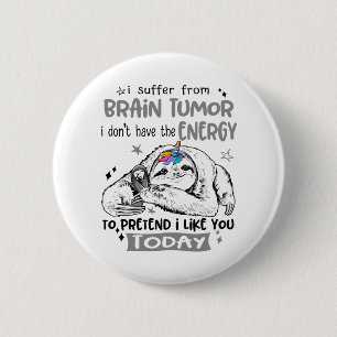 Brain Tumour Awareness Month Ribbon Gifts 2 Inch Round Button