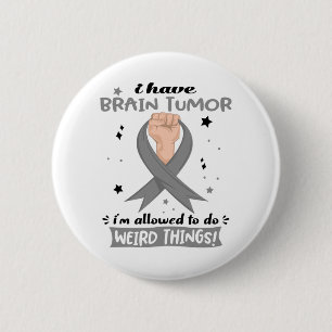 Brain Tumour Awareness Month Ribbon Gifts 2 Inch Round Button