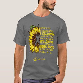 Brain Tumour Awareness She is A Brain Tumour Warri T-Shirt