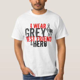 brain tumour awareness shirt for friend and hero
