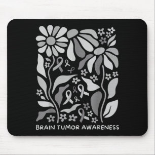 Brain tumour awareness wear grey in may strong mouse pad
