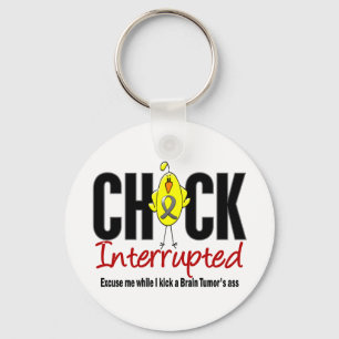 Brain Tumour Chick Interrupted Keychain