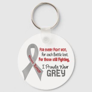 Brain Tumour For Every…..I Proudly Wear Grey 1 Keychain