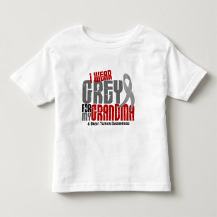 Brain Tumour I Wear Grey For My Grandma 6.2 Toddler T-shirt