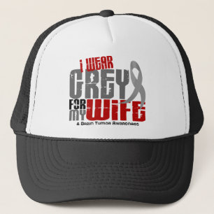 Brain Tumour I Wear Grey For My Wife 6.2 Trucker Hat