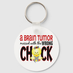 Brain Tumour Messed With The Wrong Chick Keychain