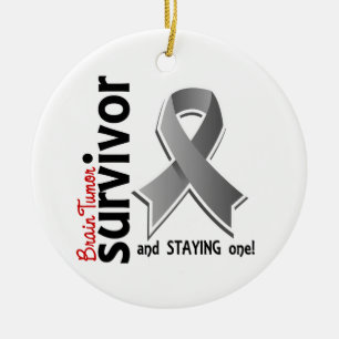 Brain Tumour Survivor 19 Ceramic Ornament