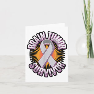 Brain Tumour Survivor Bold Awareness _1  Card
