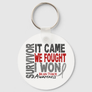 Brain Tumour Survivor It Came We Fought I Won Keychain