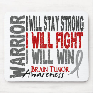 Brain Tumour Warrior Mouse Pad