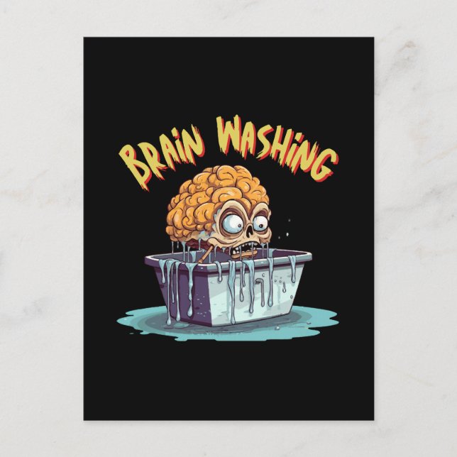 Brain Washing Postcard (Front)