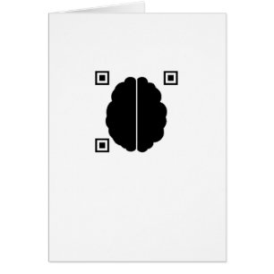 Brain with Data Matrix (blank inside)