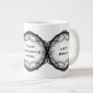 Brainac Mug - Cerveau gauche Cerveau droit Votre p