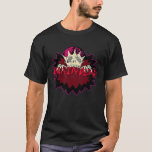 Braindead  Tired Zombie Halloween Pastel Goth Horr T-Shirt