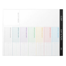 Braindump Custom EDITABLE minimalist 7-days blank
