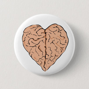 Brainheart 2 Inch Round Button